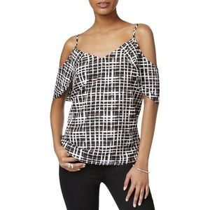 Bar III Womens's Draped Off-The-Shoulder Tank Top